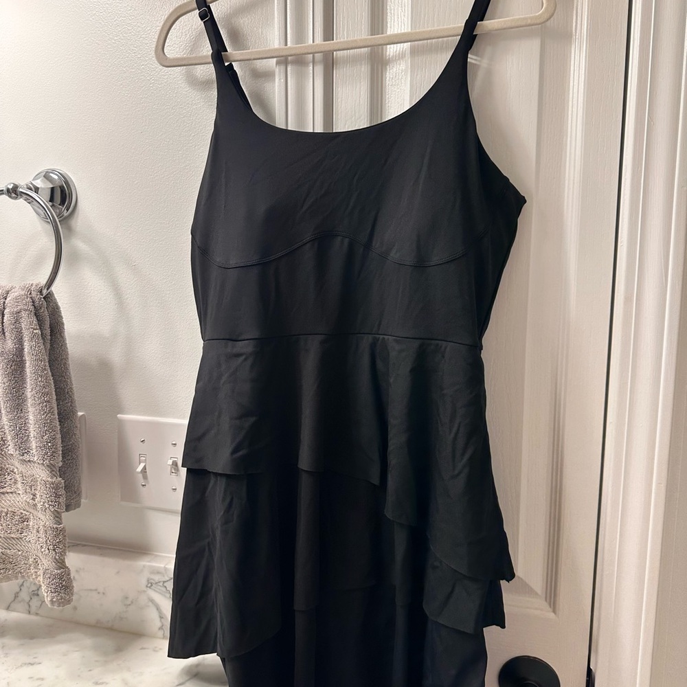 Chic Black Layered Mini Dress